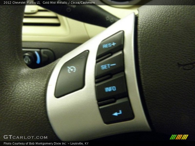 Gold Mist Metallic / Cocoa/Cashmere 2012 Chevrolet Malibu LS