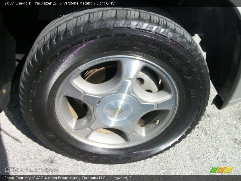 Silverstone Metallic / Light Gray 2007 Chevrolet TrailBlazer LS