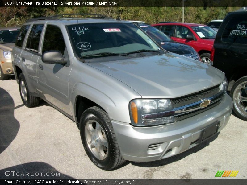 Silverstone Metallic / Light Gray 2007 Chevrolet TrailBlazer LS