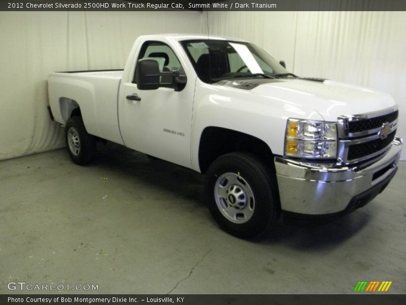 Summit White / Dark Titanium 2012 Chevrolet Silverado 2500HD Work Truck Regular Cab