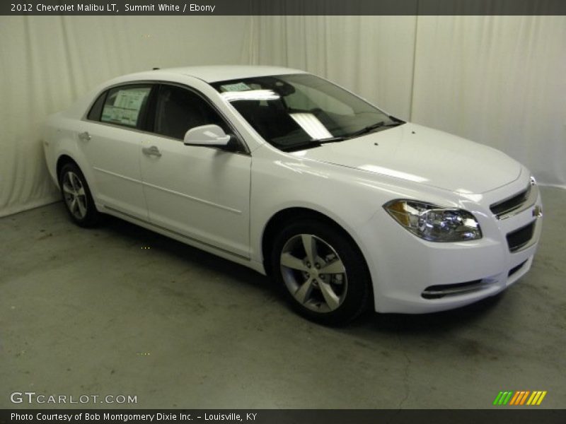 Summit White / Ebony 2012 Chevrolet Malibu LT