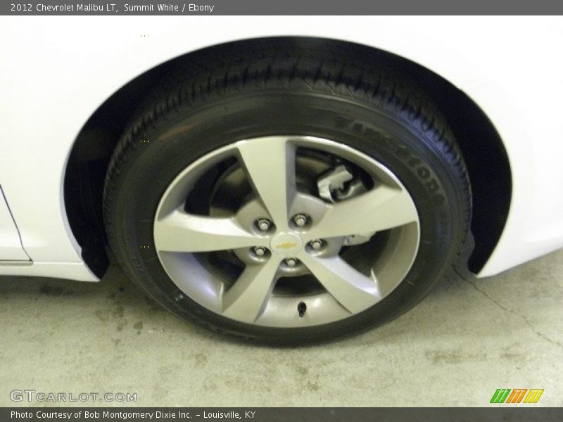 Summit White / Ebony 2012 Chevrolet Malibu LT