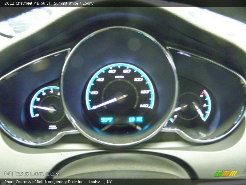 Summit White / Ebony 2012 Chevrolet Malibu LT