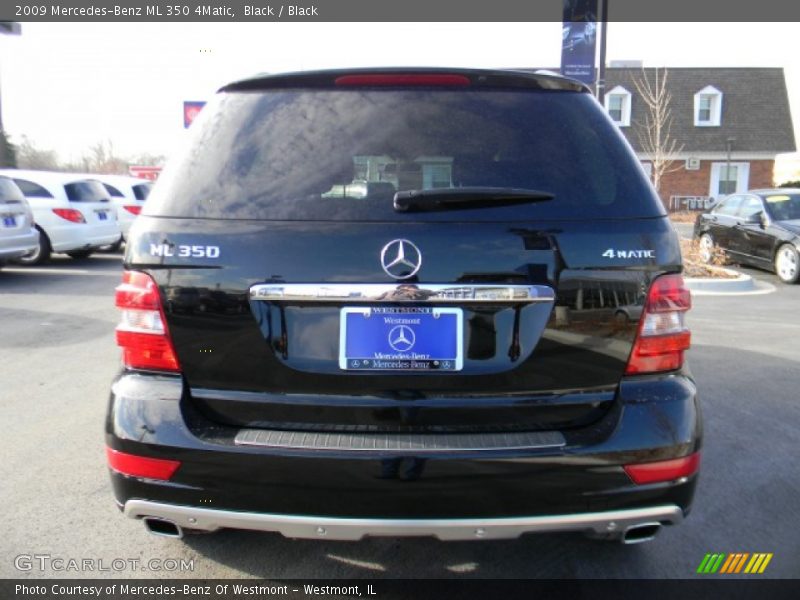 Black / Black 2009 Mercedes-Benz ML 350 4Matic