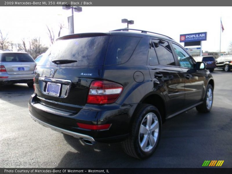 Black / Black 2009 Mercedes-Benz ML 350 4Matic