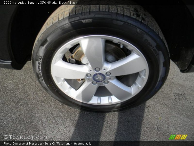 Black / Black 2009 Mercedes-Benz ML 350 4Matic
