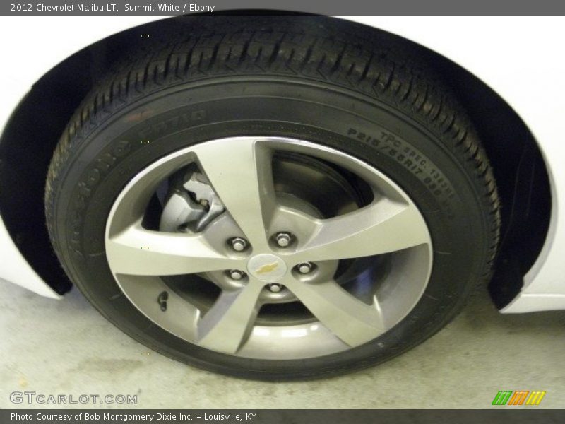 Summit White / Ebony 2012 Chevrolet Malibu LT