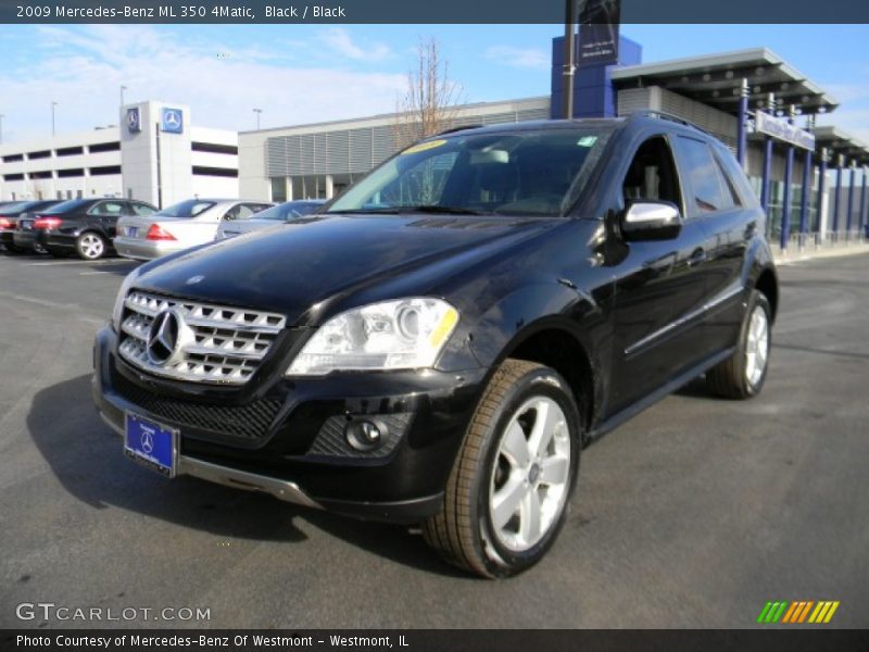 Black / Black 2009 Mercedes-Benz ML 350 4Matic