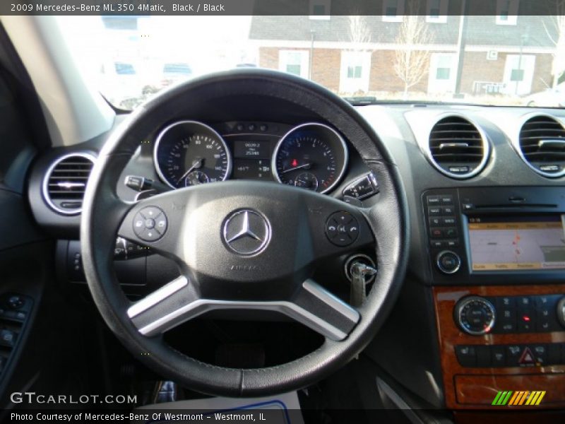 Black / Black 2009 Mercedes-Benz ML 350 4Matic