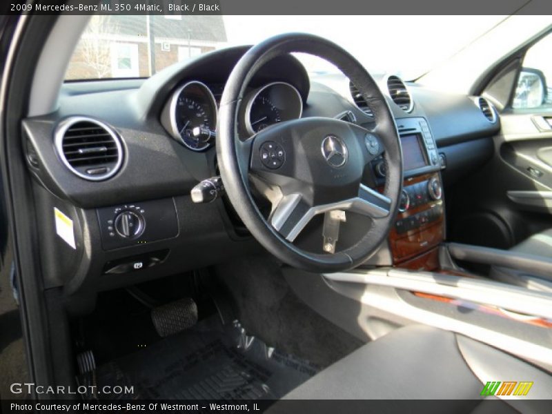 Black / Black 2009 Mercedes-Benz ML 350 4Matic
