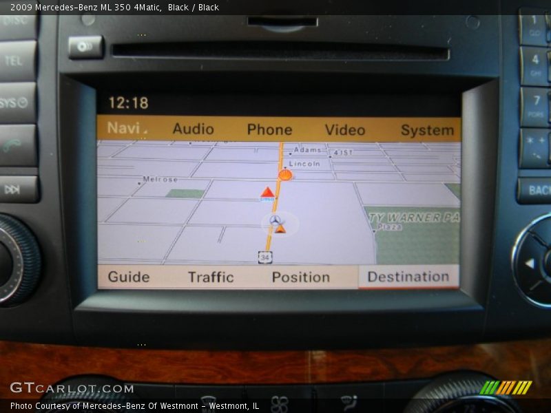 Black / Black 2009 Mercedes-Benz ML 350 4Matic