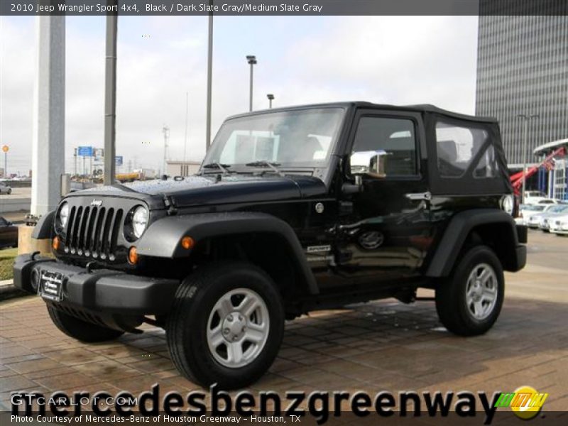 Black / Dark Slate Gray/Medium Slate Gray 2010 Jeep Wrangler Sport 4x4
