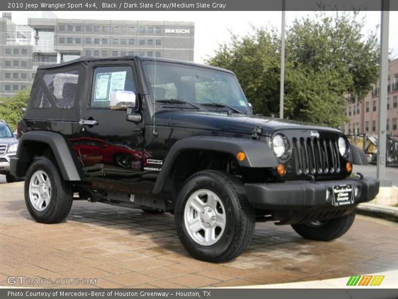 Black / Dark Slate Gray/Medium Slate Gray 2010 Jeep Wrangler Sport 4x4
