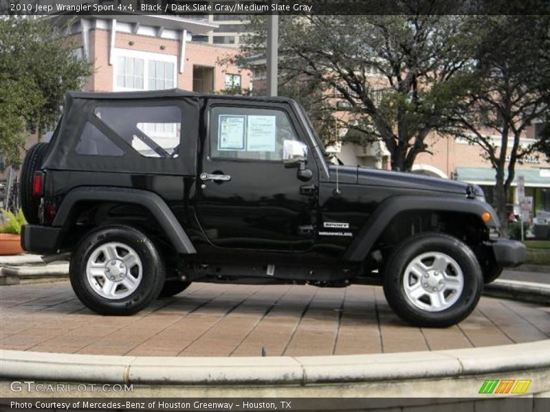 Black / Dark Slate Gray/Medium Slate Gray 2010 Jeep Wrangler Sport 4x4