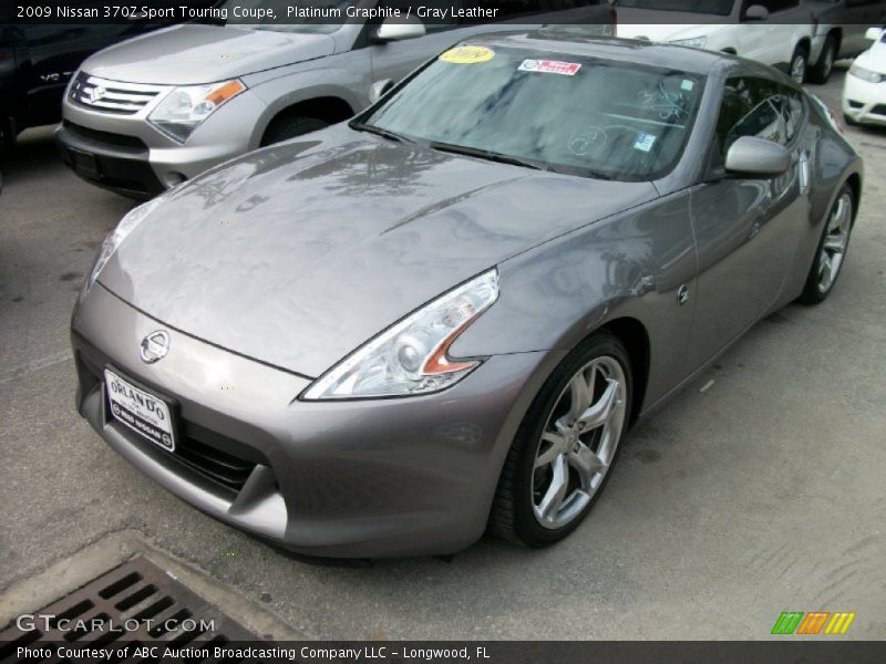 Platinum Graphite / Gray Leather 2009 Nissan 370Z Sport Touring Coupe