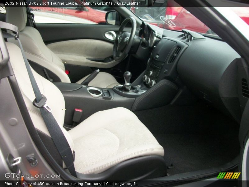 Platinum Graphite / Gray Leather 2009 Nissan 370Z Sport Touring Coupe