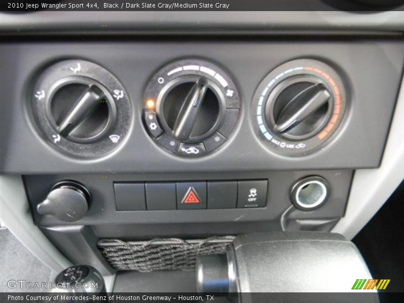Black / Dark Slate Gray/Medium Slate Gray 2010 Jeep Wrangler Sport 4x4