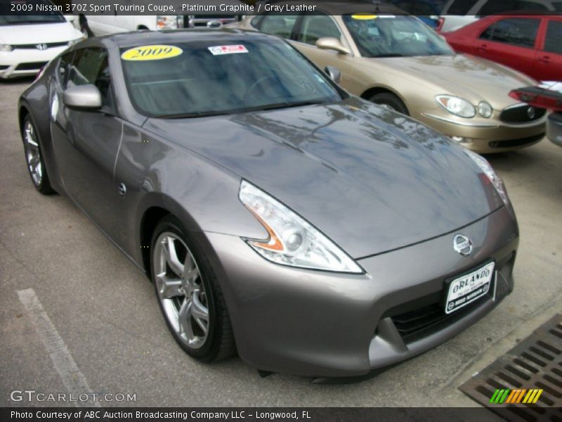 Platinum Graphite / Gray Leather 2009 Nissan 370Z Sport Touring Coupe