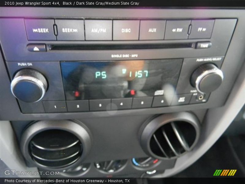 Black / Dark Slate Gray/Medium Slate Gray 2010 Jeep Wrangler Sport 4x4