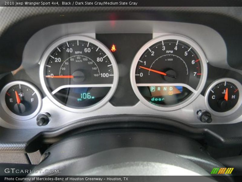 Black / Dark Slate Gray/Medium Slate Gray 2010 Jeep Wrangler Sport 4x4