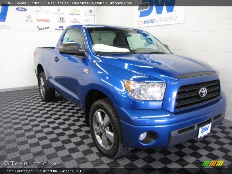 Blue Streak Metallic / Graphite Gray 2007 Toyota Tundra SR5 Regular Cab