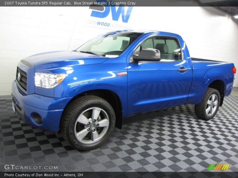 Blue Streak Metallic / Graphite Gray 2007 Toyota Tundra SR5 Regular Cab