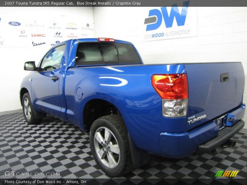 Blue Streak Metallic / Graphite Gray 2007 Toyota Tundra SR5 Regular Cab