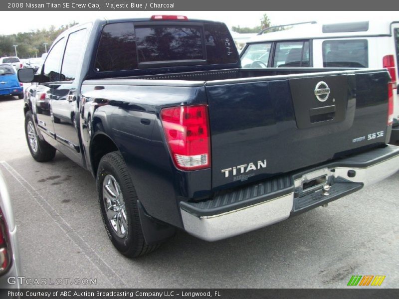 Majestic Blue / Charcoal 2008 Nissan Titan SE Crew Cab