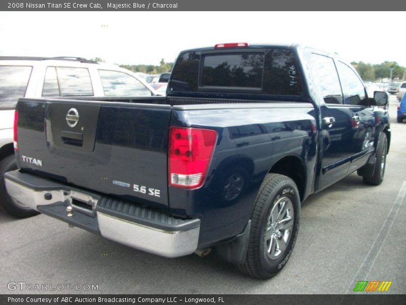 Majestic Blue / Charcoal 2008 Nissan Titan SE Crew Cab