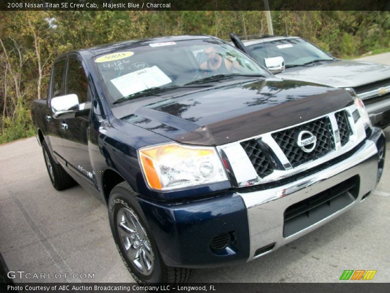Majestic Blue / Charcoal 2008 Nissan Titan SE Crew Cab