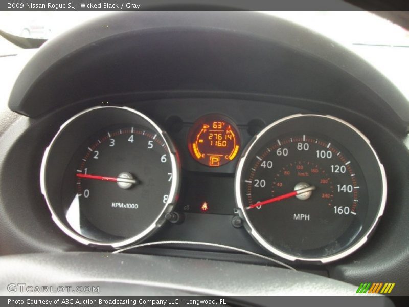Wicked Black / Gray 2009 Nissan Rogue SL