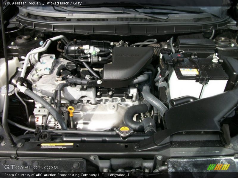 Wicked Black / Gray 2009 Nissan Rogue SL