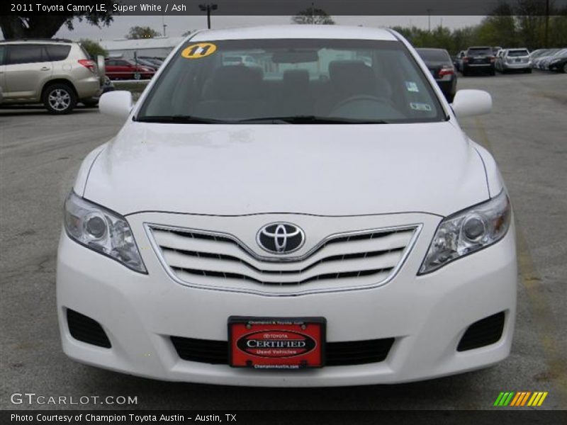 Super White / Ash 2011 Toyota Camry LE