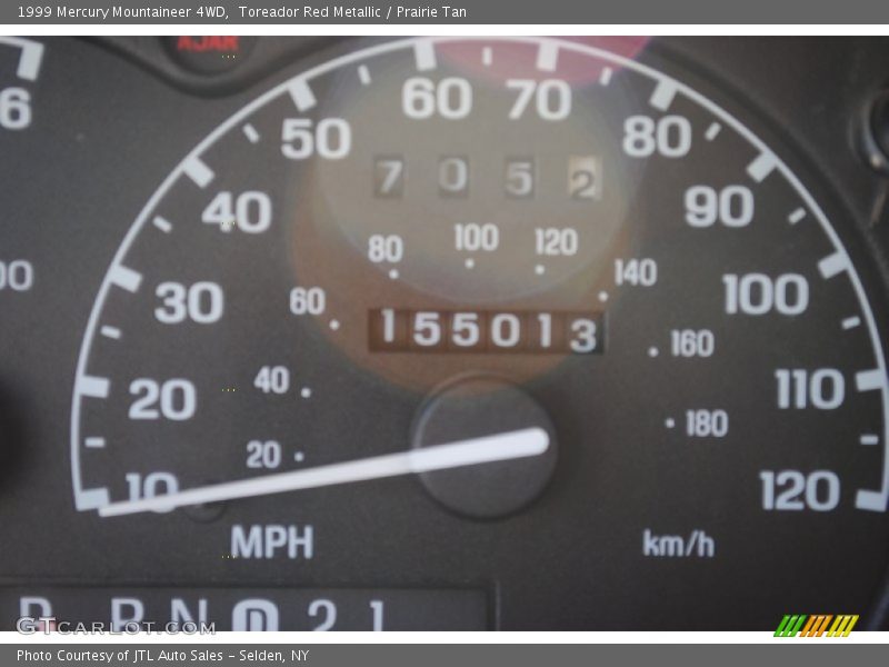 Toreador Red Metallic / Prairie Tan 1999 Mercury Mountaineer 4WD