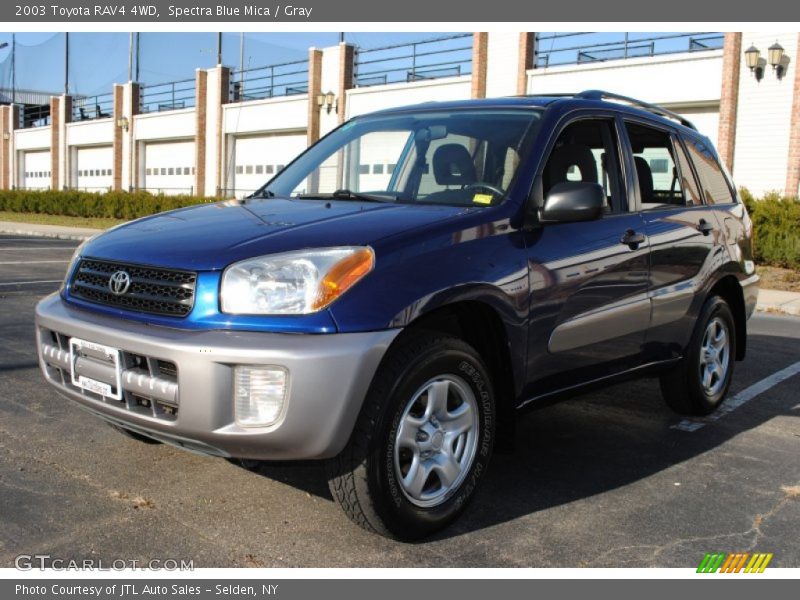Spectra Blue Mica / Gray 2003 Toyota RAV4 4WD