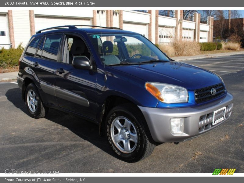 Spectra Blue Mica / Gray 2003 Toyota RAV4 4WD