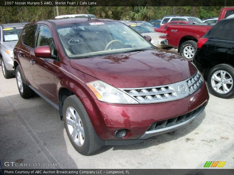 Merlot Pearl / Cafe Latte 2007 Nissan Murano S AWD