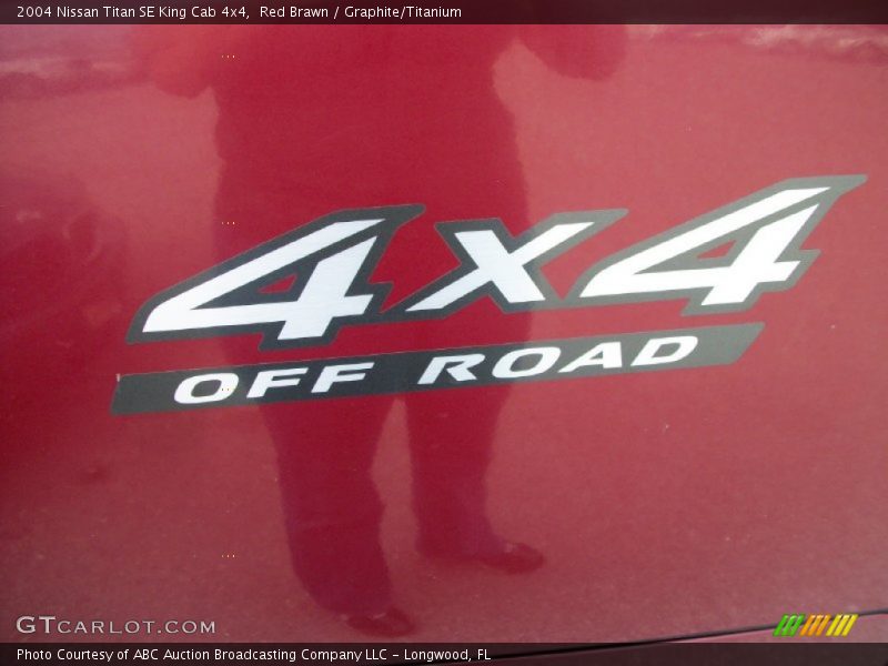 Red Brawn / Graphite/Titanium 2004 Nissan Titan SE King Cab 4x4