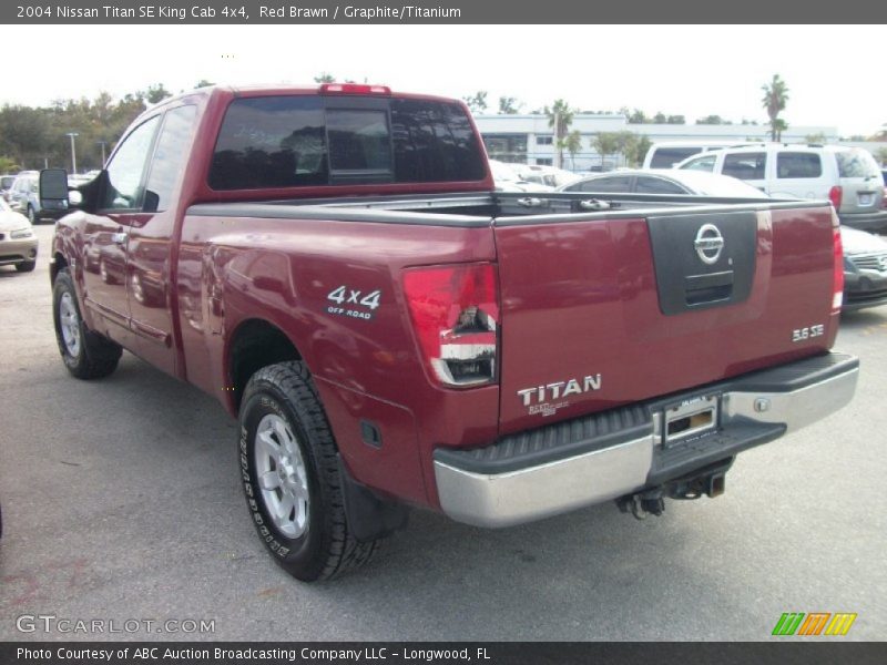 Red Brawn / Graphite/Titanium 2004 Nissan Titan SE King Cab 4x4