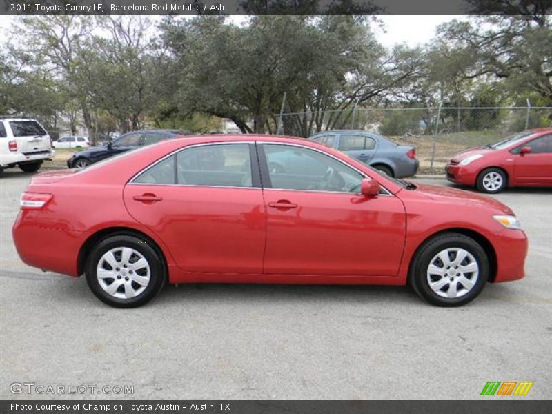 Barcelona Red Metallic / Ash 2011 Toyota Camry LE