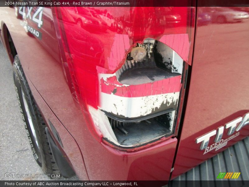 Red Brawn / Graphite/Titanium 2004 Nissan Titan SE King Cab 4x4