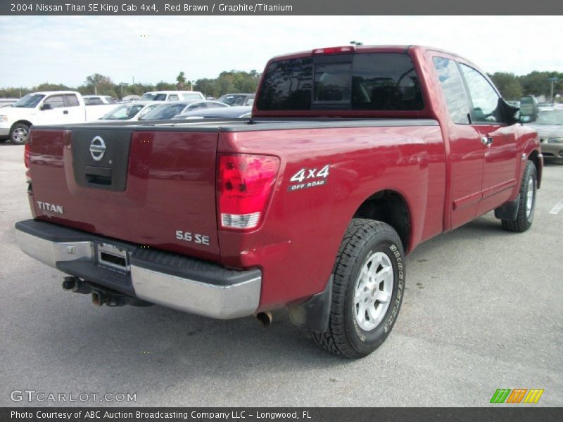 Red Brawn / Graphite/Titanium 2004 Nissan Titan SE King Cab 4x4