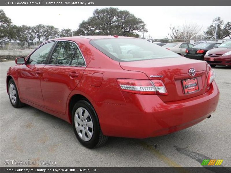 Barcelona Red Metallic / Ash 2011 Toyota Camry LE