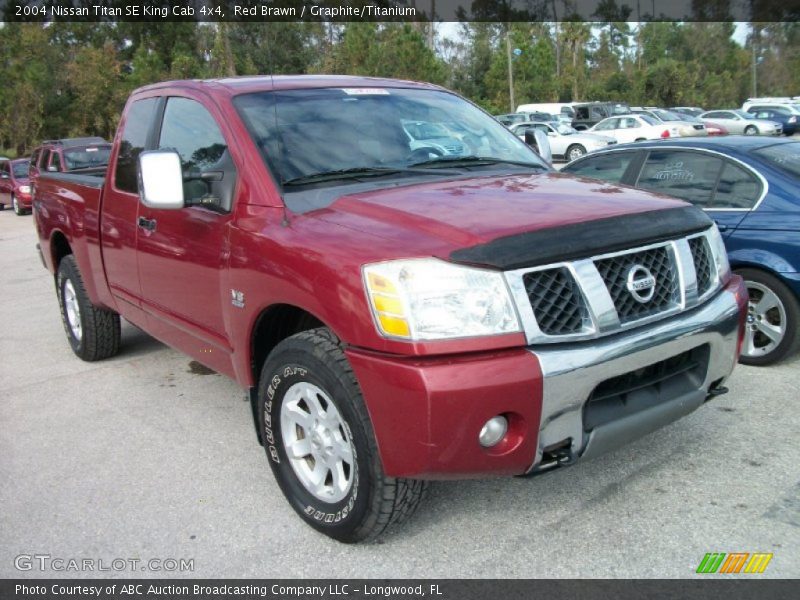 Red Brawn / Graphite/Titanium 2004 Nissan Titan SE King Cab 4x4
