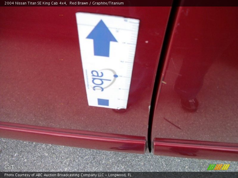 Red Brawn / Graphite/Titanium 2004 Nissan Titan SE King Cab 4x4