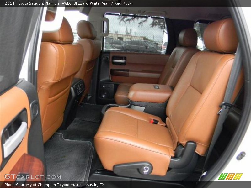  2011 Sequoia Platinum 4WD Red Rock Interior