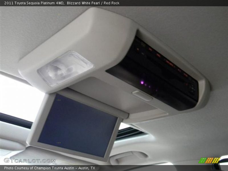 Blizzard White Pearl / Red Rock 2011 Toyota Sequoia Platinum 4WD