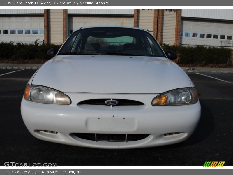 Oxford White / Medium Graphite 1999 Ford Escort LX Sedan