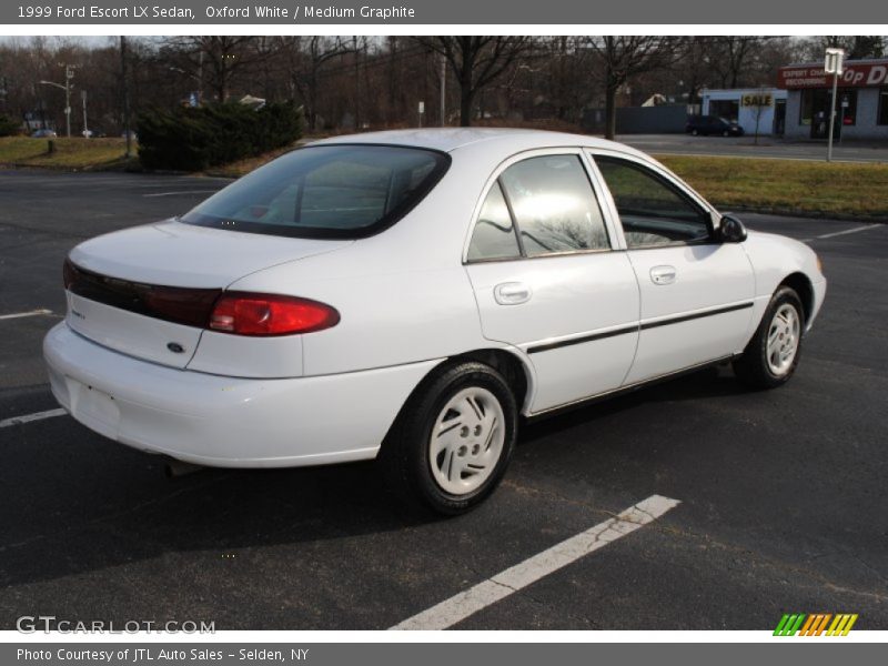 Oxford White / Medium Graphite 1999 Ford Escort LX Sedan