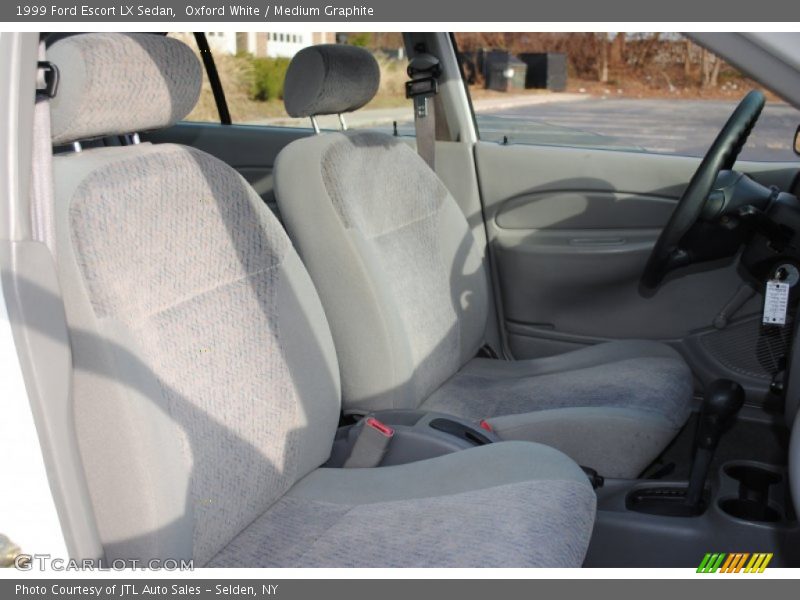 Oxford White / Medium Graphite 1999 Ford Escort LX Sedan